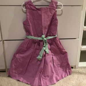 Lavender crew cures dress (needs ironing!)